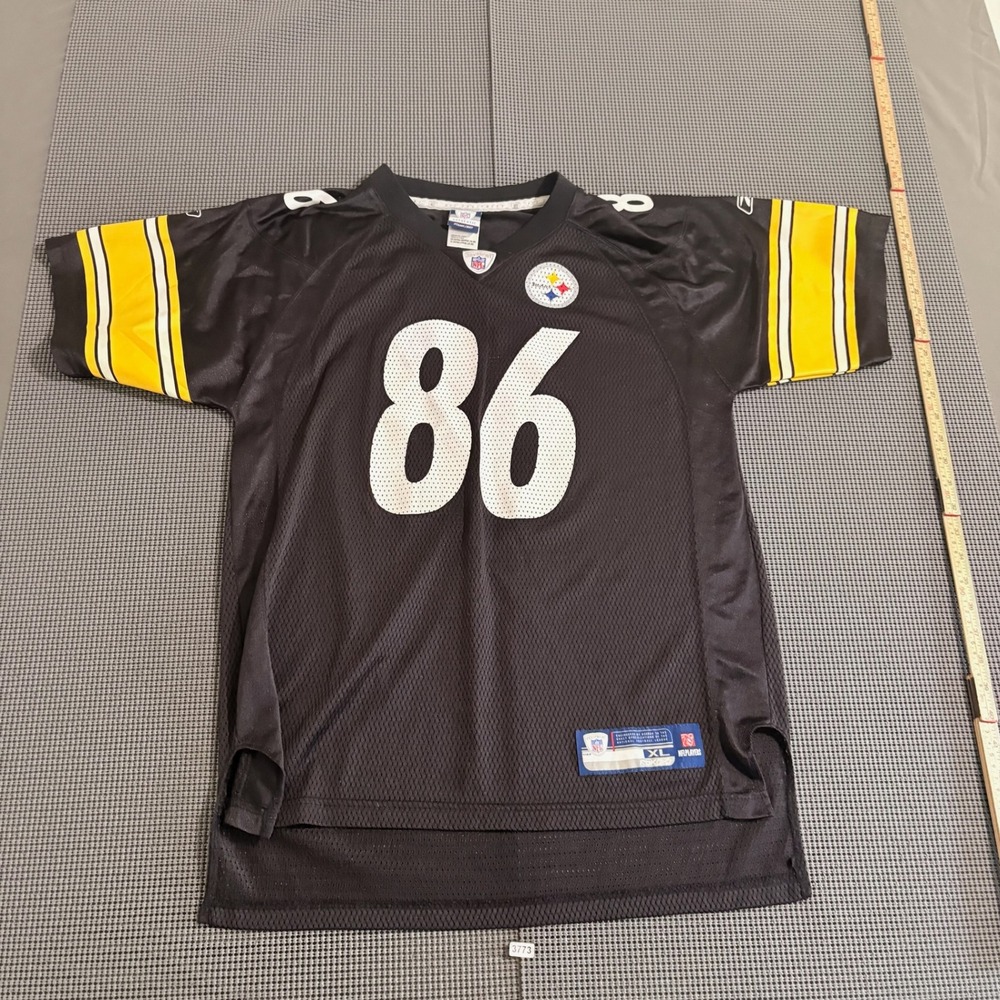 Reebok NFL Pittsburgh Steelers Hines Ward 86 Jersey Black Youth XL 18-20